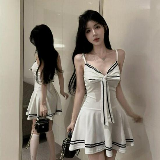 Bow Tie Lace-up Slim JK Uniform Camisole Mini Skirt Dress Small білий
Bow Tie Lace-up Slim JK Uniform Camisole Mini Skirt Dress Small білий
