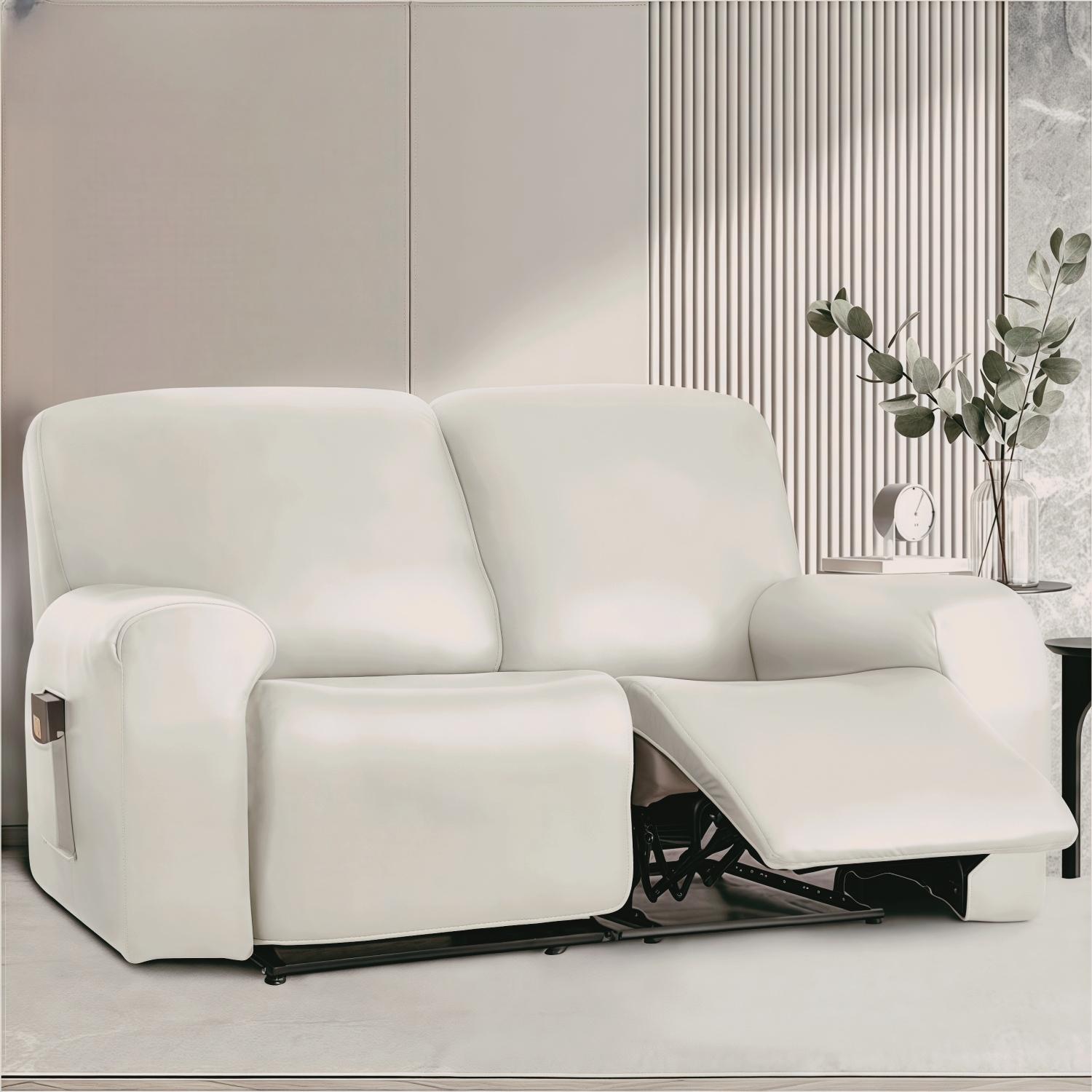 Waterproof Loveseat Sofa Recliner Cover 2-Seater with Side Pockets Stretch PU Leather Recliner Sofa Cover Living Room слоновая кость
Waterproof Loveseat Sofa Recliner Cover 2-Seater with Side Pockets Stretch PU Leather Recliner Sofa Cover Living Room слоновая кость