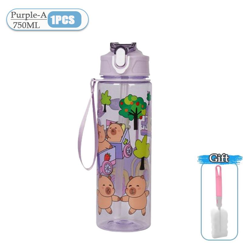 750ml Leak-Proof Water Bottle Cartoon Capybara Water Bottle with Carry Strap - Portable for Sports & Fitness BPA Free Straw Cup 550-750ml
750ml Leak-Proof Water Bottle Cartoon Capybara Water Bottle with Carry Strap - Portable for Sports & Fitness BPA Free Straw Cup 550-750ml