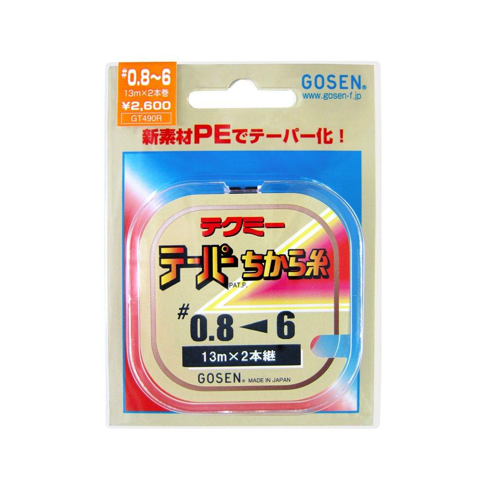 GOSEN Леска Techme PE Конусная Силовая Нить 13м х 2 пряди Красная 0.8~~6 GT-490R~ красный
GOSEN Леска Techme PE Конусная Силовая Нить 13м х 2 пряди Красная 0.8~~6 GT-490R~ красный
