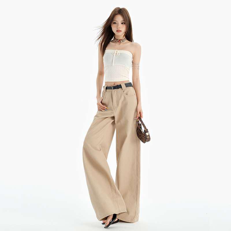 Autumn/Winter Latte Brown High-End Loose Wide-Leg Mid-Waist Floor-Length Jeans L
Autumn/Winter Latte Brown High-End Loose Wide-Leg Mid-Waist Floor-Length Jeans L