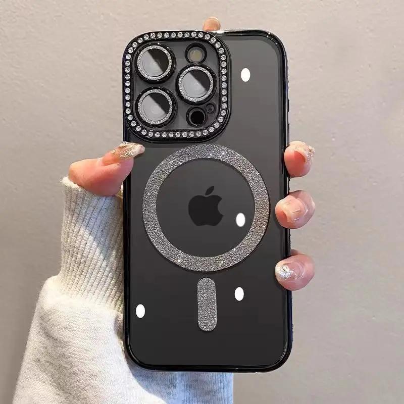 Роскошный Чехол с Розовым Покрытием и Сияющим Алмазом для iPhone 17 Pro 16 15 14 13 12 11 Pro Max 16 Plus Магнитная Защитная Крышка Magsafe For iphone 11 Promax
Роскошный Чехол с Розовым Покрытием и Сияющим Алмазом для iPhone 17 Pro 16 15 14 13 12 11 Pro Max 16 Plus Магнитная Защитная Крышка Magsafe For iphone 11 Promax