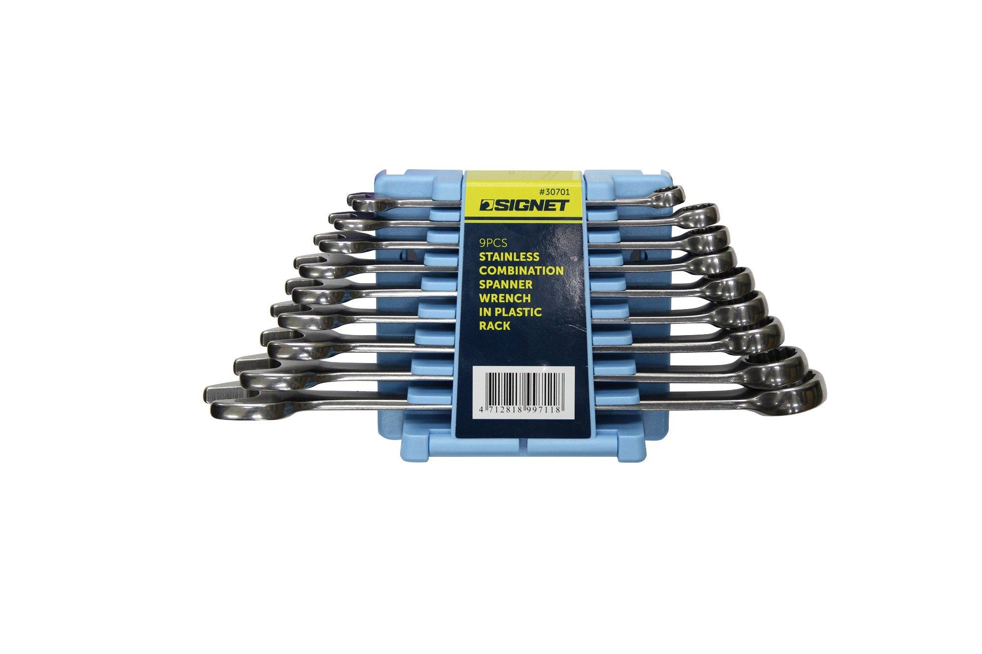 SIGNET 30701 Stainless Steel Combination Wrench Set 9-Piece
SIGNET 30701 Stainless Steel Combination Wrench Set 9-Piece