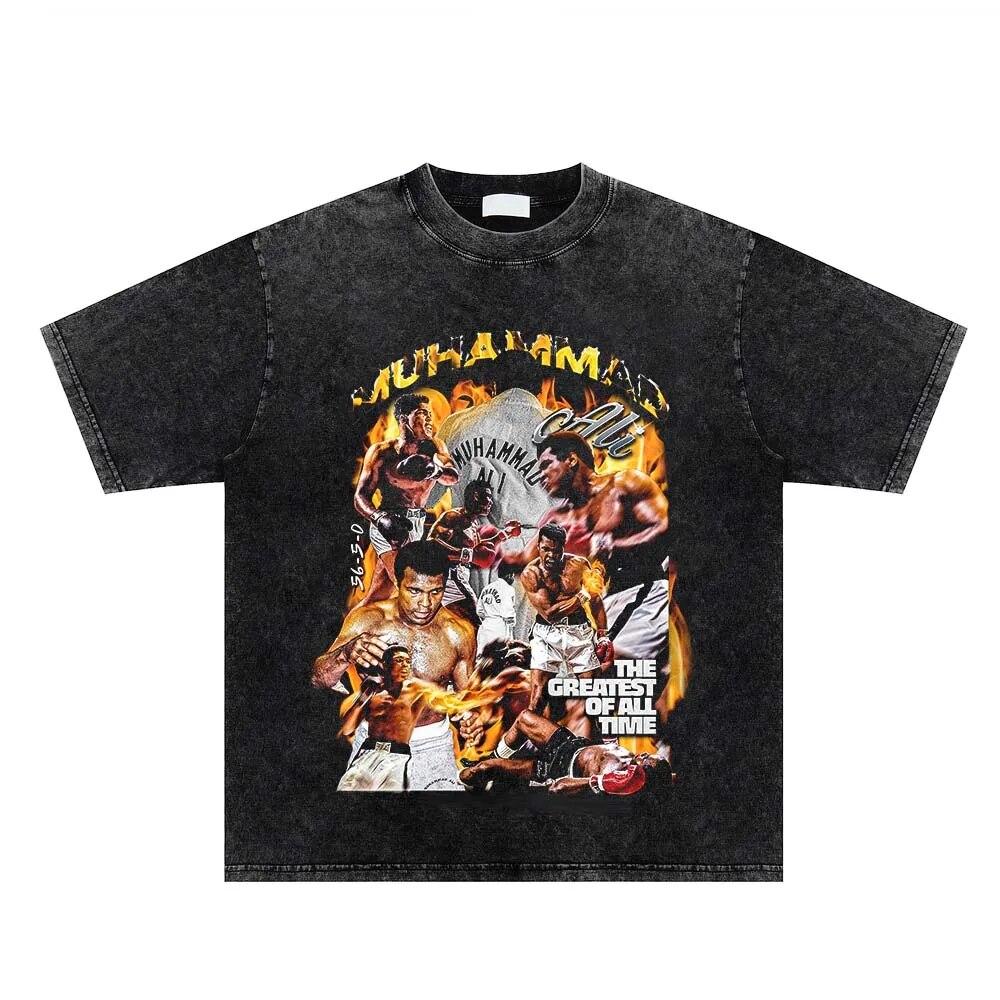 Washed Oversized Boxing Portrait Graphic Print T-shirts Hip Hop Streetwear Cotton Short Sleeve O-Neck T-shirt Casual Mens Tops
Washed Oversized Boxing Portrait Graphic Print T-shirts Hip Hop Streetwear Cotton Short Sleeve O-Neck T-shirt Casual Mens Tops