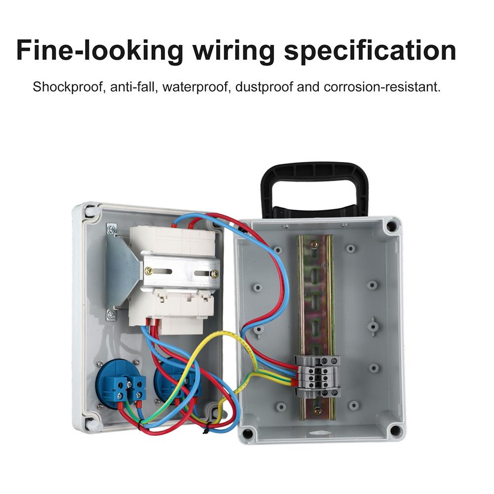 Construction Power Distributor Wall Socket with FI Switch 16A 250V 2P IP67 Rated for Industrial and Garden Use China Mainland
Construction Power Distributor Wall Socket with FI Switch 16A 250V 2P IP67 Rated for Industrial and Garden Use China Mainland