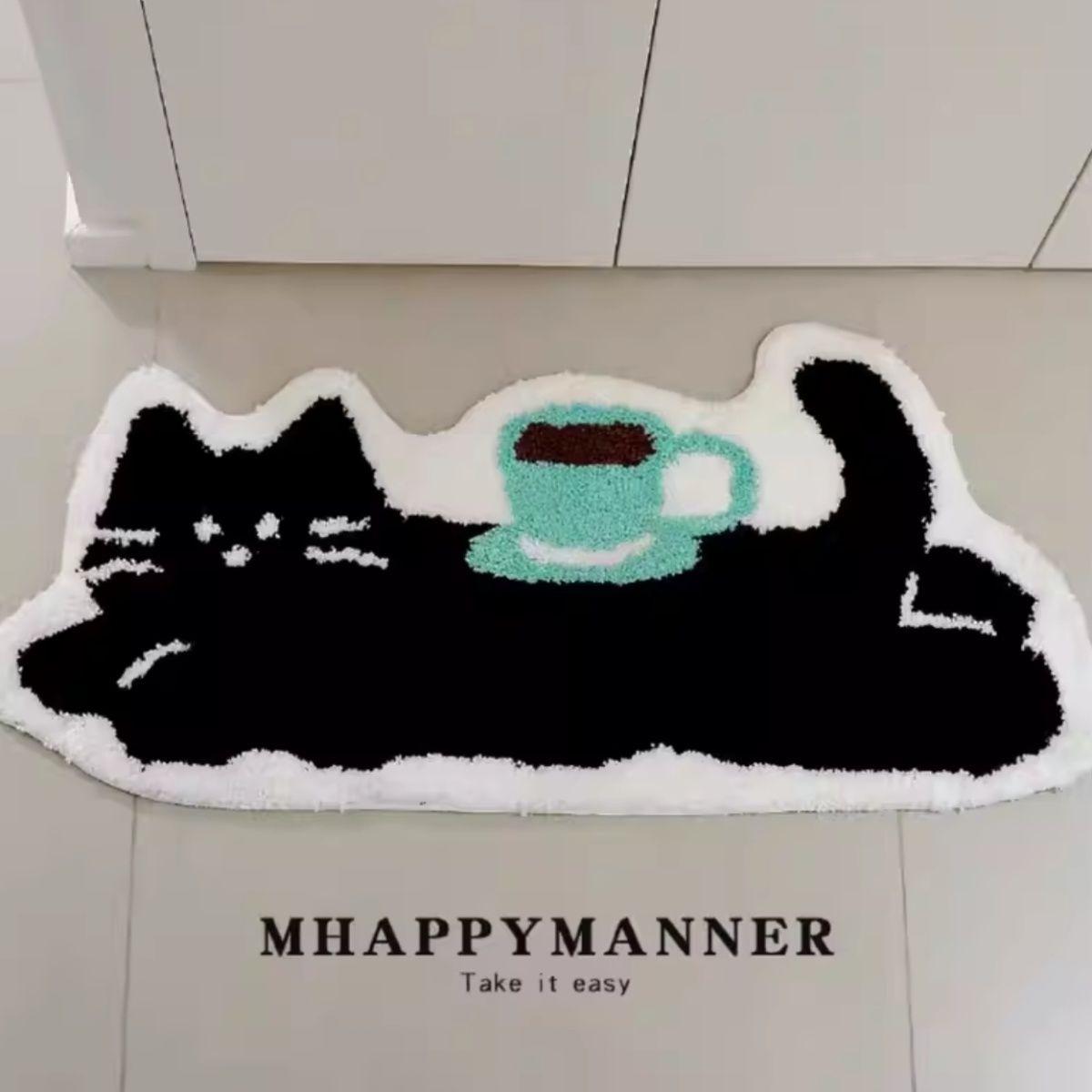 VIKAMA Cartoon Black Cat Floor Mat Waterproof Stain-Resistant Entrance Sofa Living Room Bedroom Bathroom Home Decoration Carpet 40X60CM(1.3X2FT
VIKAMA Cartoon Black Cat Floor Mat Waterproof Stain-Resistant Entrance Sofa Living Room Bedroom Bathroom Home Decoration Carpet 40X60CM(1.3X2FT