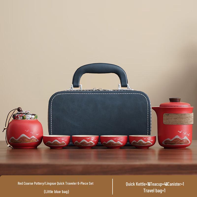 National Trend Green Mountain Flying Bird Red Tea Set
National Trend Green Mountain Flying Bird Red Tea Set