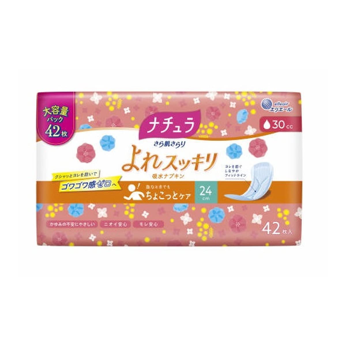 Natura Sarahada Sarari Water Absorbing 24cm Large 42 Sheets Napkins, Long, 30cc, Capacity,
Natura Sarahada Sarari Water Absorbing 24cm Large 42 Sheets Napkins, Long, 30cc, Capacity,