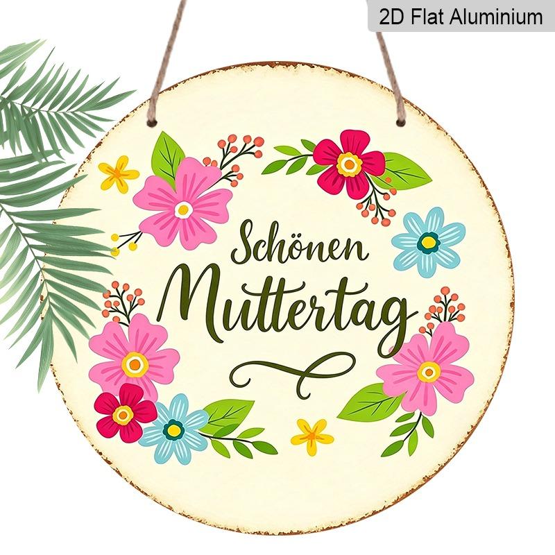 2D Flat, Vintage-style Premium Aluminum Wall Covering, Available in Multiple Sizes. Features German Happy Mother s Day and Floral Patterns. A 20*20cm
2D Flat, Vintage-style Premium Aluminum Wall Covering, Available in Multiple Sizes. Features German Happy Mother s Day and Floral Patterns. A 20*20cm
