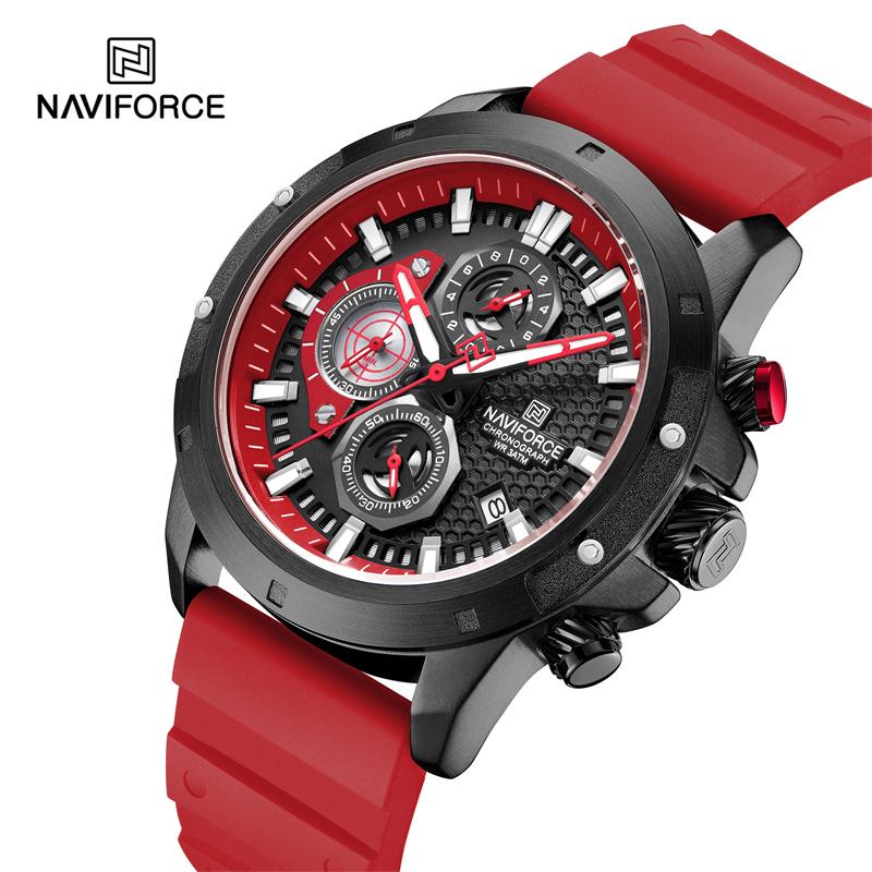 Часы NAVIFORCE для мужчин, спортивные водонепроницаемые наручные часы с хронографом 8036
Часы NAVIFORCE для мужчин, спортивные водонепроницаемые наручные часы с хронографом 8036