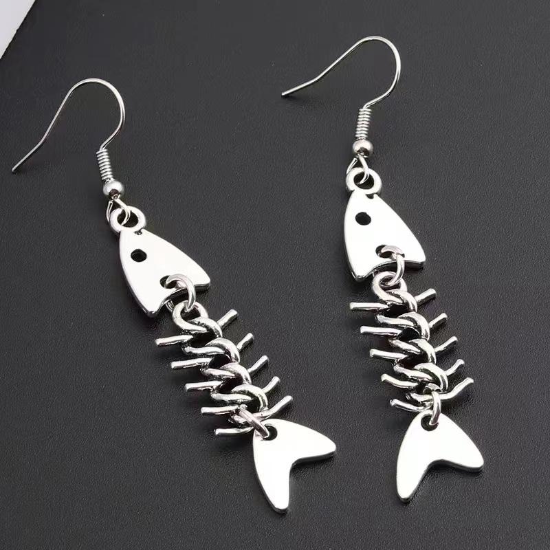 Fashion Handmade Simple Design Antique Copper Color Fish Bone Earrings Pendant Drop Earrings Party Wedding Accessories
Fashion Handmade Simple Design Antique Copper Color Fish Bone Earrings Pendant Drop Earrings Party Wedding Accessories
