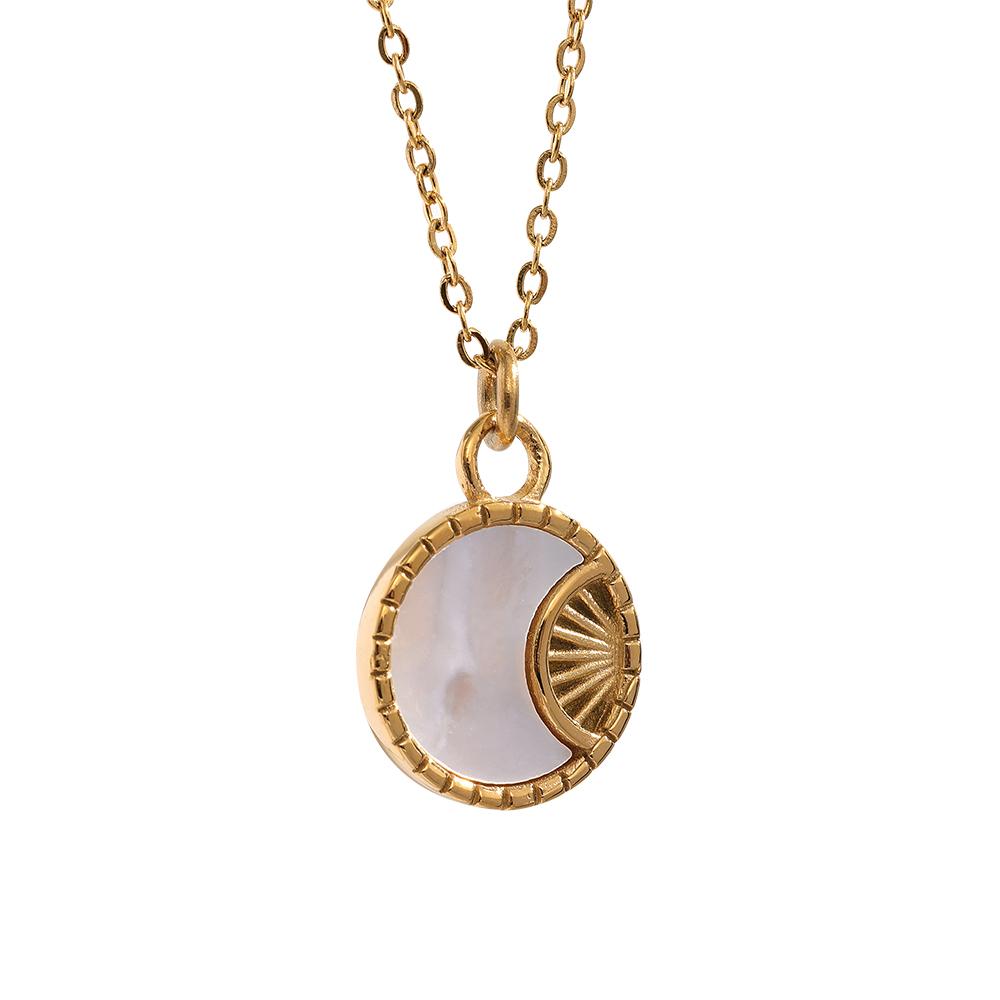 Yhpup Charm Natural Shell Star Moon Round Pendant Drop Stainless Steel Necklace Earrings Jewelry Set for Women Accessories
Yhpup Charm Natural Shell Star Moon Round Pendant Drop Stainless Steel Necklace Earrings Jewelry Set for Women Accessories