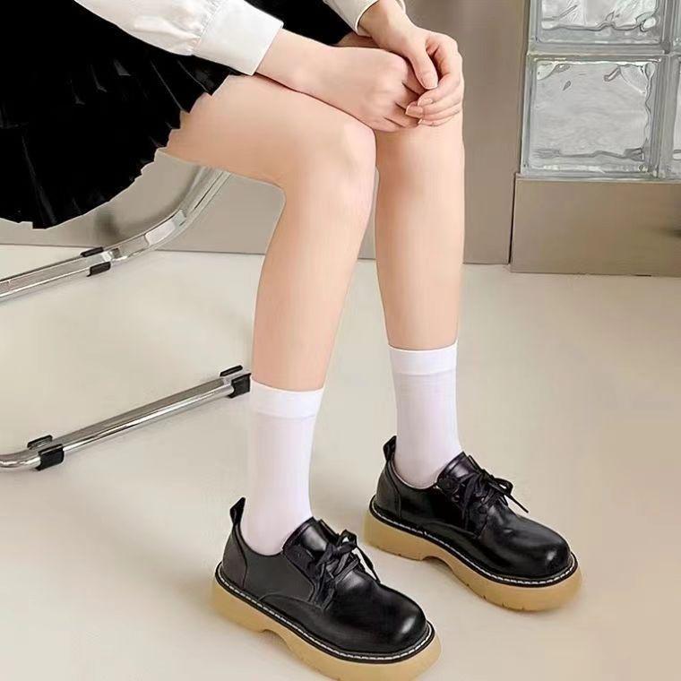 Black & White Velvet Sheer Knee-High Scrunch Socks - Lolita & JK Student Style One Size
Black & White Velvet Sheer Knee-High Scrunch Socks - Lolita & JK Student Style One Size