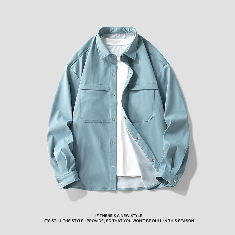 Spring and Autumn Solid Color Shirt Jacket Men s New Casual Jacket M
Spring and Autumn Solid Color Shirt Jacket Men s New Casual Jacket M