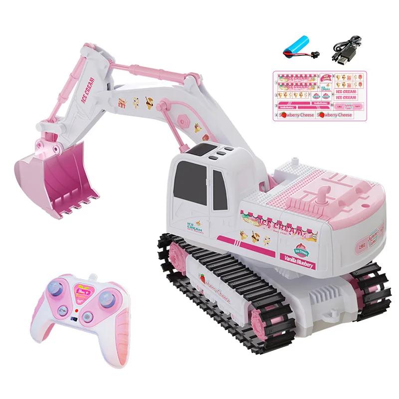 Pink RC Excavator for Girl Remote Control Digger Construction Truck Car Engineering Vehicle Electric Toy Kid Girl Gift
Pink RC Excavator for Girl Remote Control Digger Construction Truck Car Engineering Vehicle Electric Toy Kid Girl Gift