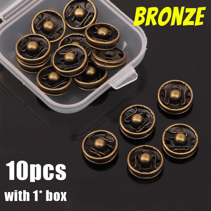 10/20pcs Metal Snap DIY Sew on Buttons 15mm Invisible Sewing Fasteners Press Button Embedded Buckle for Clothing Cuff Bags Kit 15mm
10/20pcs Metal Snap DIY Sew on Buttons 15mm Invisible Sewing Fasteners Press Button Embedded Buckle for Clothing Cuff Bags Kit 15mm