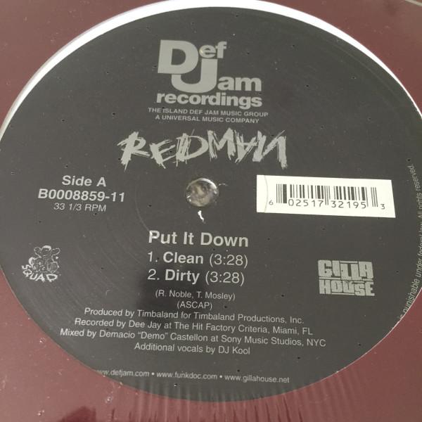 12inch Record REDMAN - Put It Down B000885911 Def Jam Recordi 2007 US Rap & Hip-Hop/R&B Used
12inch Record REDMAN - Put It Down B000885911 Def Jam Recordi 2007 US Rap & Hip-Hop/R&B Used
