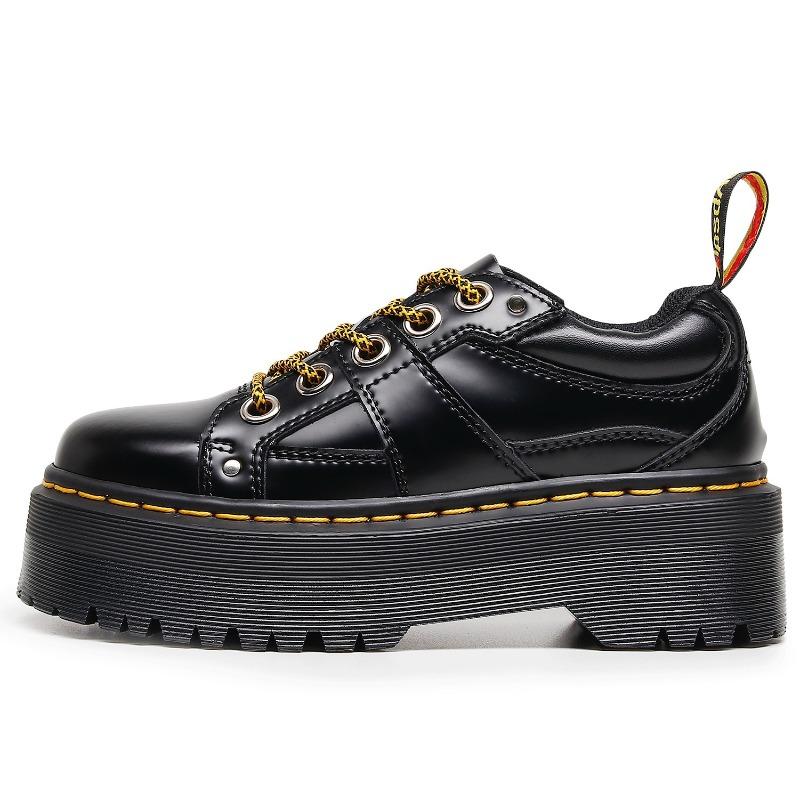 thick-soled 5-hole punk small leather shoes for women, low-top, genuine leather British round head casual student muffin bottom short boots for women Order
thick-soled 5-hole punk small leather shoes for women, low-top, genuine leather British round head casual student muffin bottom short boots for women Order