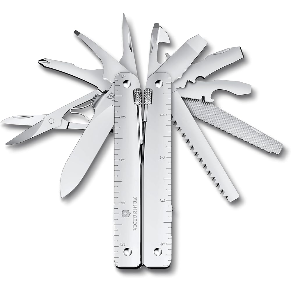 Victorinox SwissTool MX Silver Multi-Tool with Nylon Case 26 Functions Swiss Army Knife
Victorinox SwissTool MX Silver Multi-Tool with Nylon Case 26 Functions Swiss Army Knife