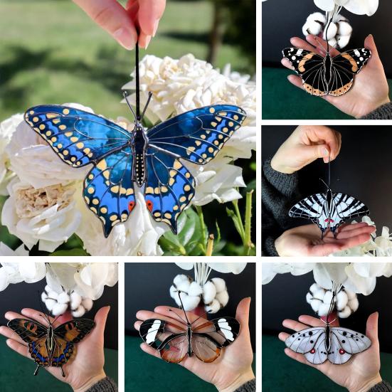 Butterfly Suncatcher Hanging Pendant with Lanyard Easy to Hang Indoor Outdoor Window Sun Catcher Butterfly Decoration F
Butterfly Suncatcher Hanging Pendant with Lanyard Easy to Hang Indoor Outdoor Window Sun Catcher Butterfly Decoration F