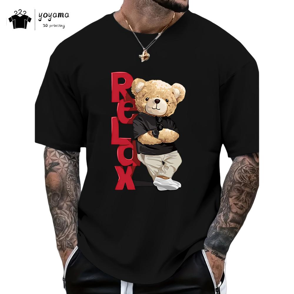 Fashion Bear Graphic T-Shirts Men New Breathable Men s Short Sleeve Tee Trend Versatile Men s Top Casual Oversized Men s T-Shirt XL
Fashion Bear Graphic T-Shirts Men New Breathable Men s Short Sleeve Tee Trend Versatile Men s Top Casual Oversized Men s T-Shirt XL