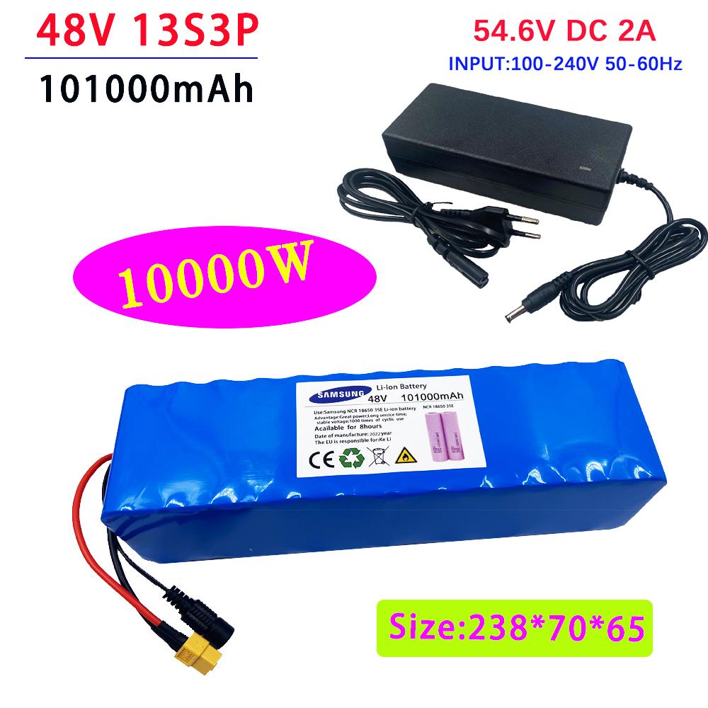 1000w 13s3p Xt60 48v 101000mah 48v Lithium Ion Battery Pack 101ah for 54 .6v E -Bike Electric Bicycle Scooter With
1000w 13s3p Xt60 48v 101000mah 48v Lithium Ion Battery Pack 101ah for 54 .6v E -Bike Electric Bicycle Scooter With