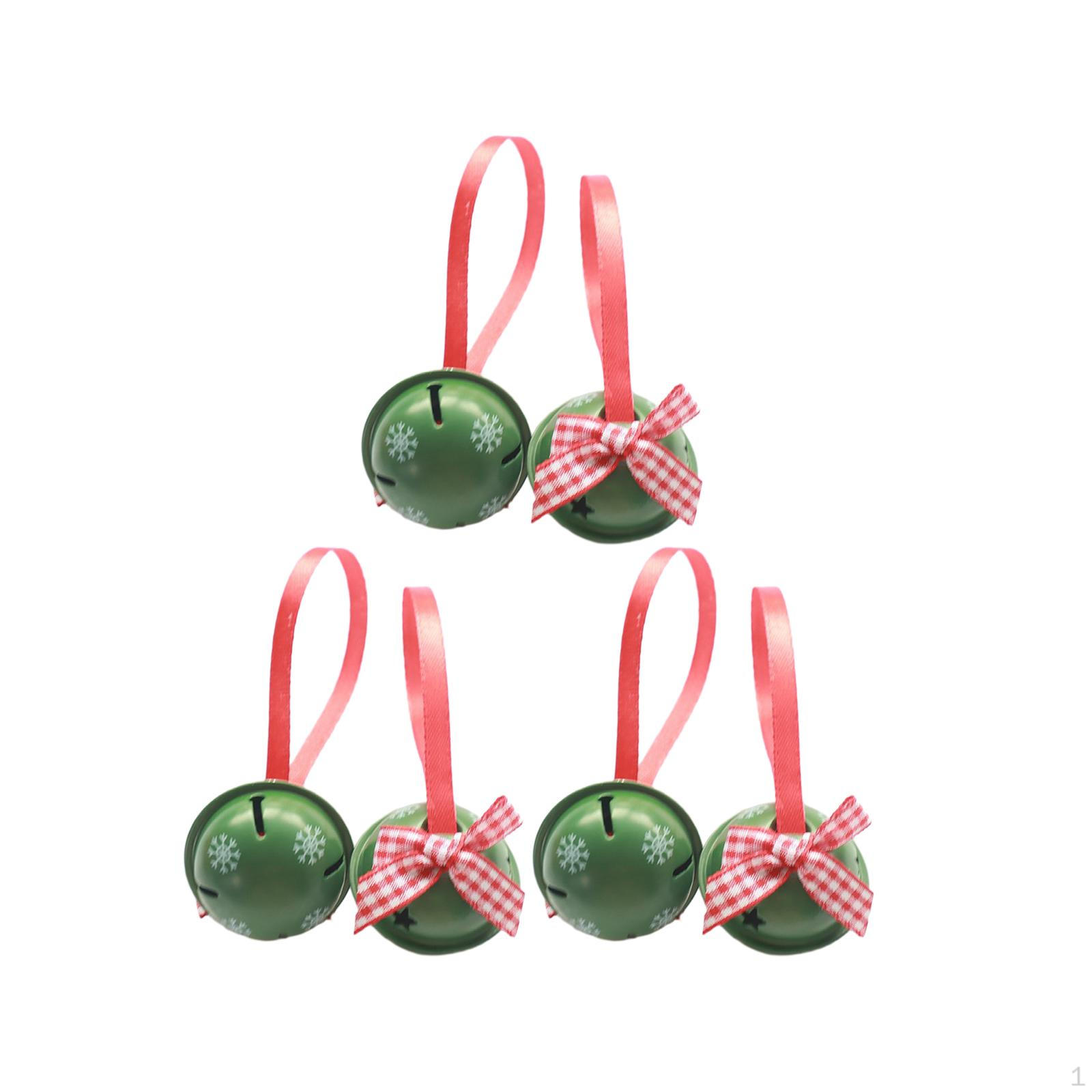 6 шт. Рождественские колокольчики, подвесные украшения, милые подвески в виде колокольчиков на елку зелёный
6 шт. Рождественские колокольчики, подвесные украшения, милые подвески в виде колокольчиков на елку зелёный