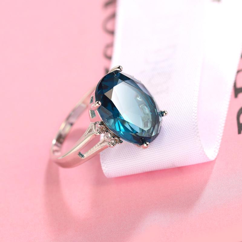 Mexican Blue Zircon Jewelry Rings – Popular European & American Design Size 7 средний синий
Mexican Blue Zircon Jewelry Rings – Popular European & American Design Size 7 средний синий