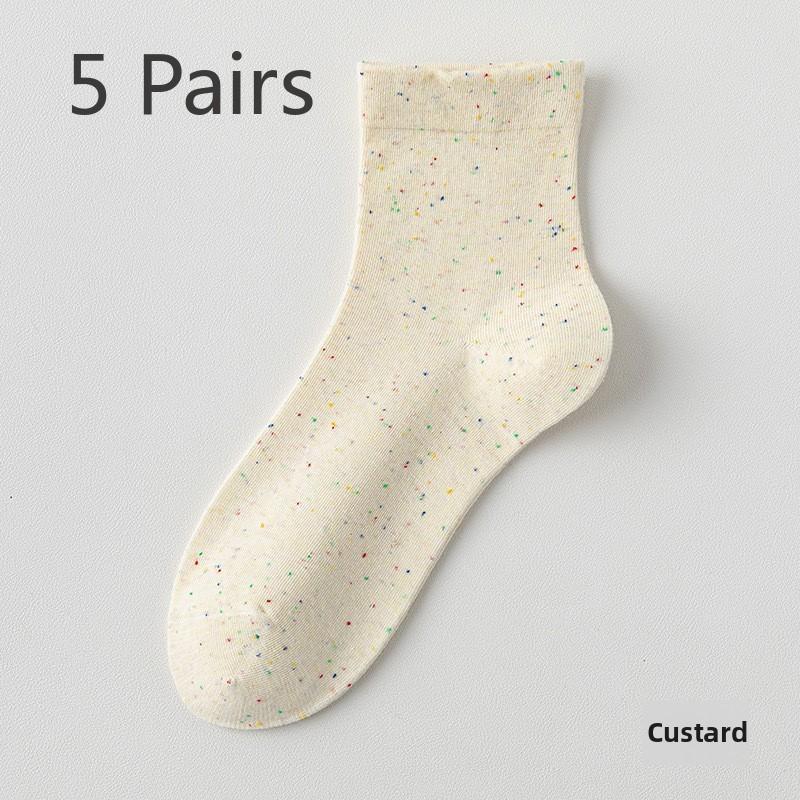 5 Pairs Dot Yarn Women s Pile Up Socks Spring Summer Breathable Mesh Thin Socks Mid Calf Boneless One Piece Machine 5 pairs вершковий
5 Pairs Dot Yarn Women s Pile Up Socks Spring Summer Breathable Mesh Thin Socks Mid Calf Boneless One Piece Machine 5 pairs вершковий