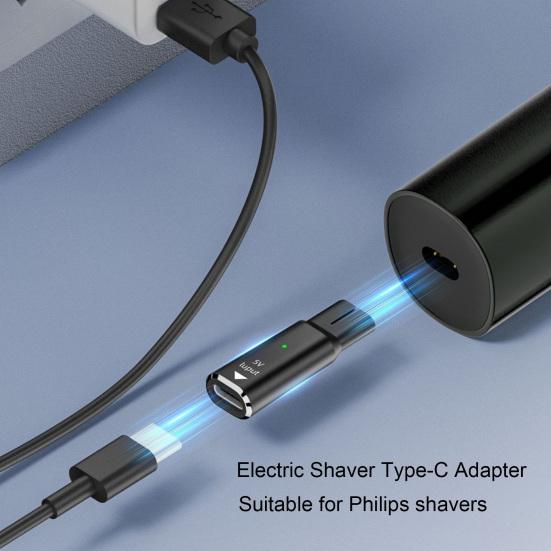 Адаптер питания бритвы Type-C для Philips 4,3 В/5 В/8 В/15 В, разъем зарядного преобразователя электробритвы из алюминиевого сплава со светодиодным индикатором
Адаптер питания бритвы Type-C для Philips 4,3 В/5 В/8 В/15 В, разъем зарядного преобразователя электробритвы из алюминиевого сплава со светодиодным индикатором