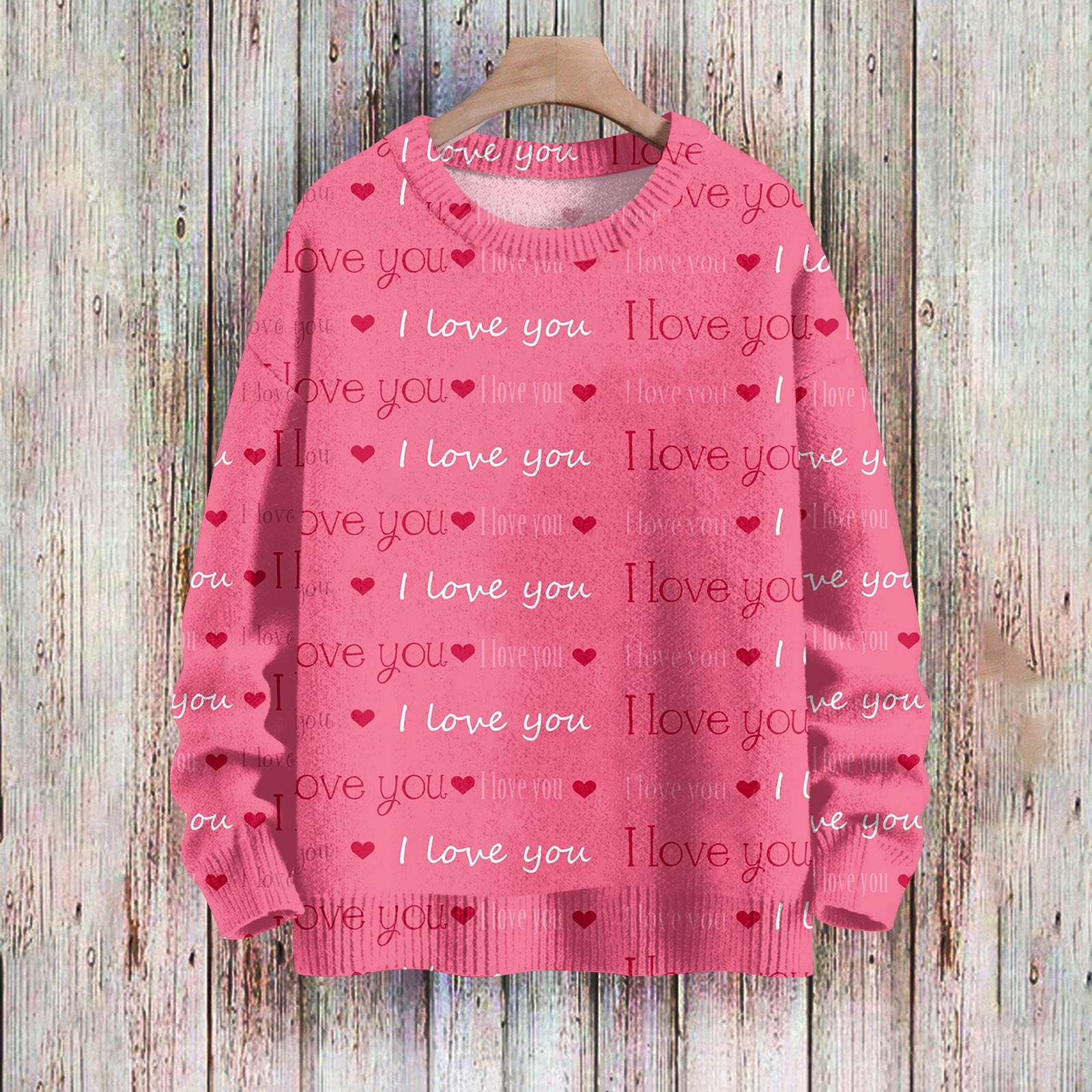 С Днем святого Валентина, толстовки для женщин, вязаный свитер, симпатичная рубашка, осенний свитер с круглым вырезом, топы XL арбуз красный
С Днем святого Валентина, толстовки для женщин, вязаный свитер, симпатичная рубашка, осенний свитер с круглым вырезом, топы XL арбуз красный