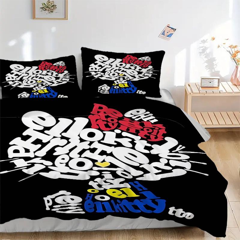 3pcs Ellie Kitty Typography Art Pattern Bedding Three-Piece Set (No Fillings), This Printed Bedding Set Is Soft and Comfortable H021 135x200cm
3pcs Ellie Kitty Typography Art Pattern Bedding Three-Piece Set (No Fillings), This Printed Bedding Set Is Soft and Comfortable H021 135x200cm