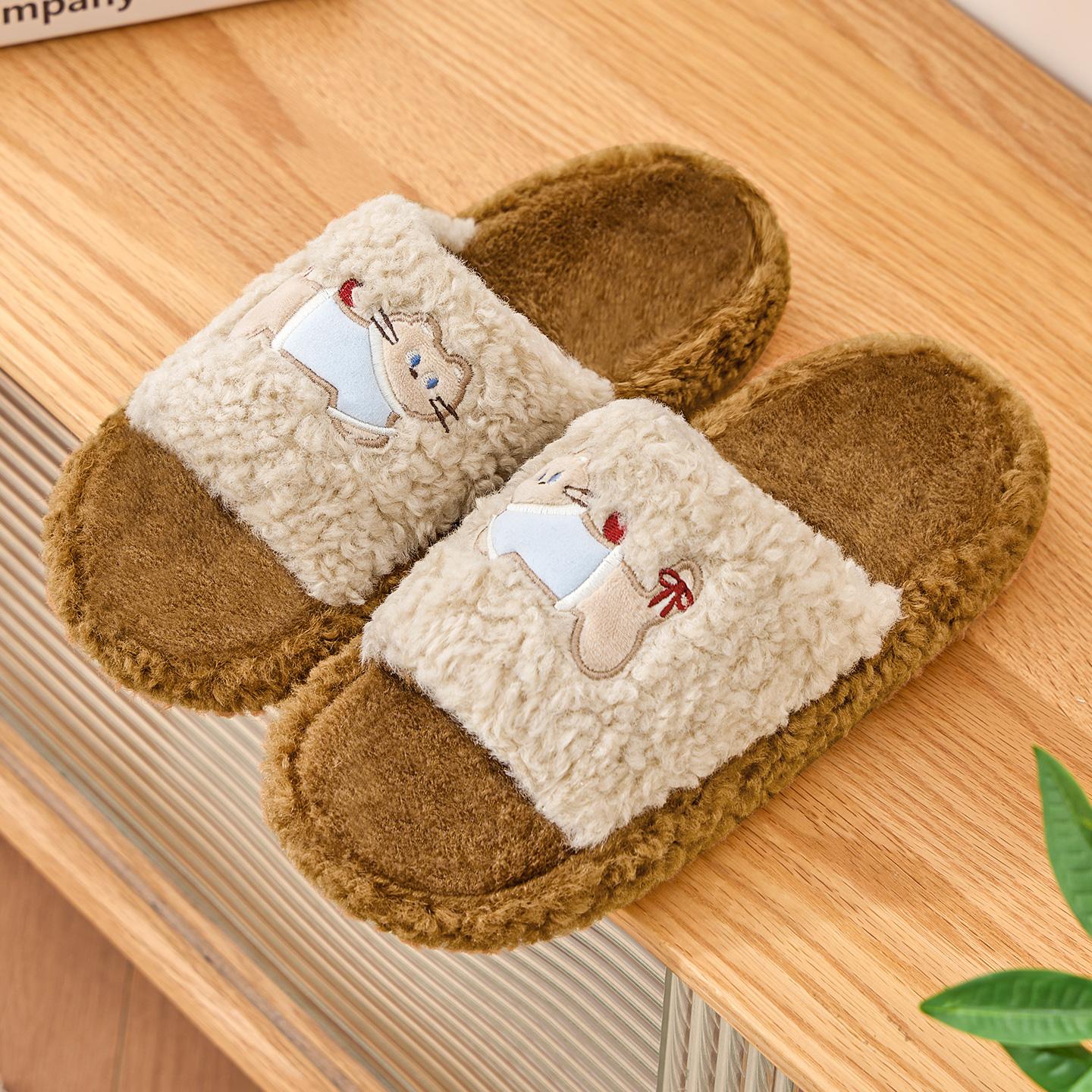 Милые женские зимние домашние тапочки плюшевые теплые на толстой подошве шлепанцы мультяшные удобные комнатные тапочки 40-41 коричневый
Милые женские зимние домашние тапочки плюшевые теплые на толстой подошве шлепанцы мультяшные удобные комнатные тапочки 40-41 коричневый