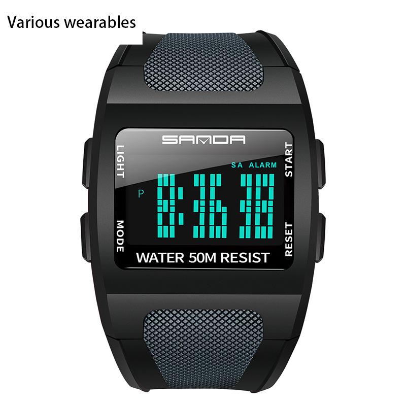 Мужские спортивные цифровые электронные часы для альпинизма и активного отдыха, квадратные многофункциональные водонепроницаемые часы
Мужские спортивные цифровые электронные часы для альпинизма и активного отдыха, квадратные многофункциональные водонепроницаемые часы