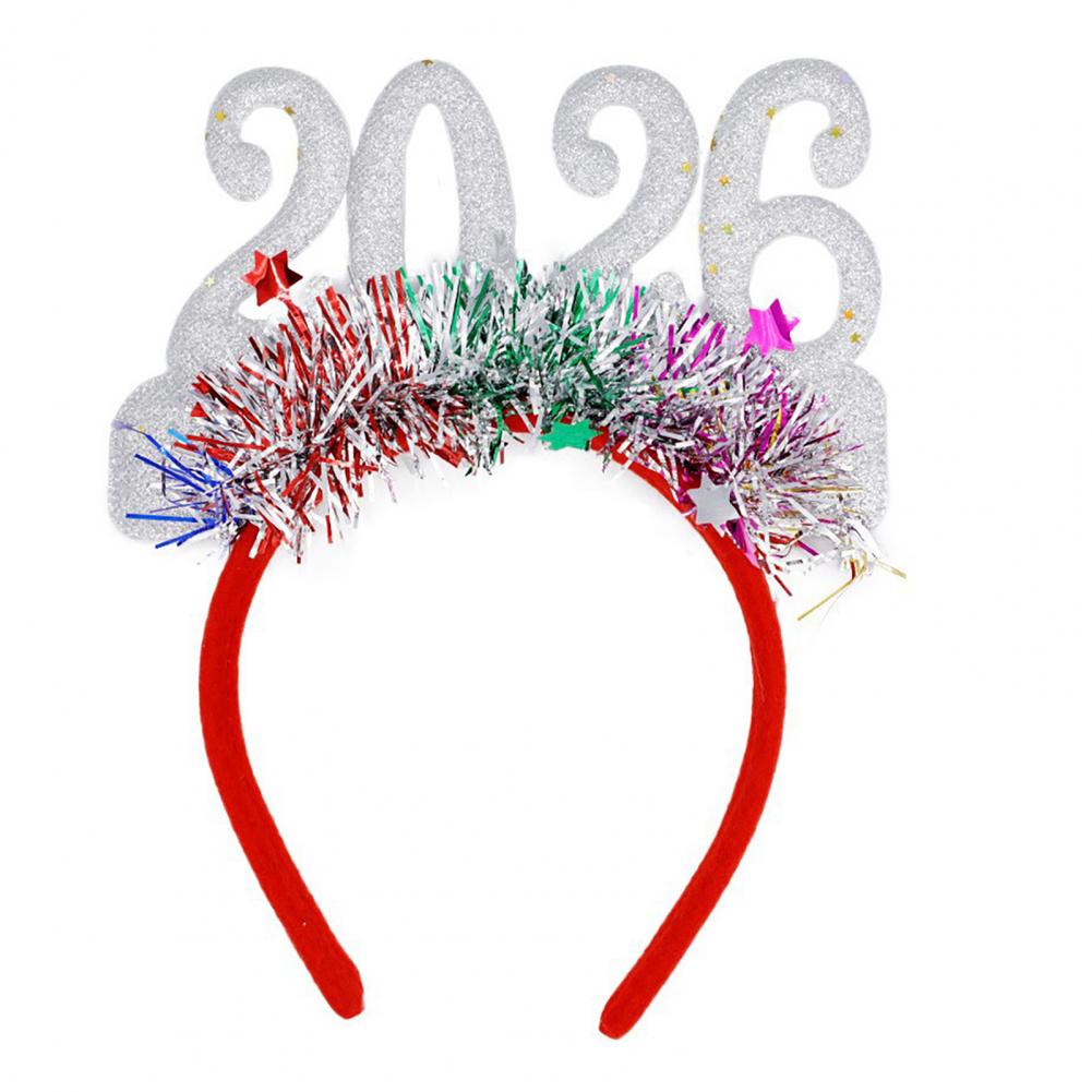 2026 Shiny New Year Hairband 21*18cm Glitter-Coated Headband Sparkling Numbers Design Hair Hoop Festive Xmas Hair Accessories
2026 Shiny New Year Hairband 21*18cm Glitter-Coated Headband Sparkling Numbers Design Hair Hoop Festive Xmas Hair Accessories