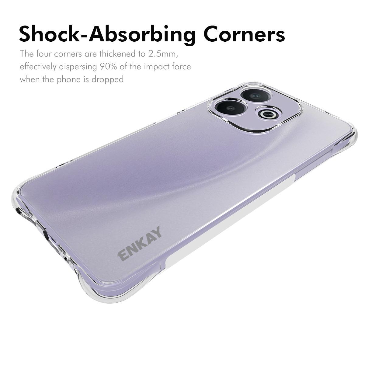 For Oppo A5 Pro 5G Clear Phone Case ENKAY HAT PRINCE Shockproof Anti-slip TPU Cover Transparent
For Oppo A5 Pro 5G Clear Phone Case ENKAY HAT PRINCE Shockproof Anti-slip TPU Cover Transparent