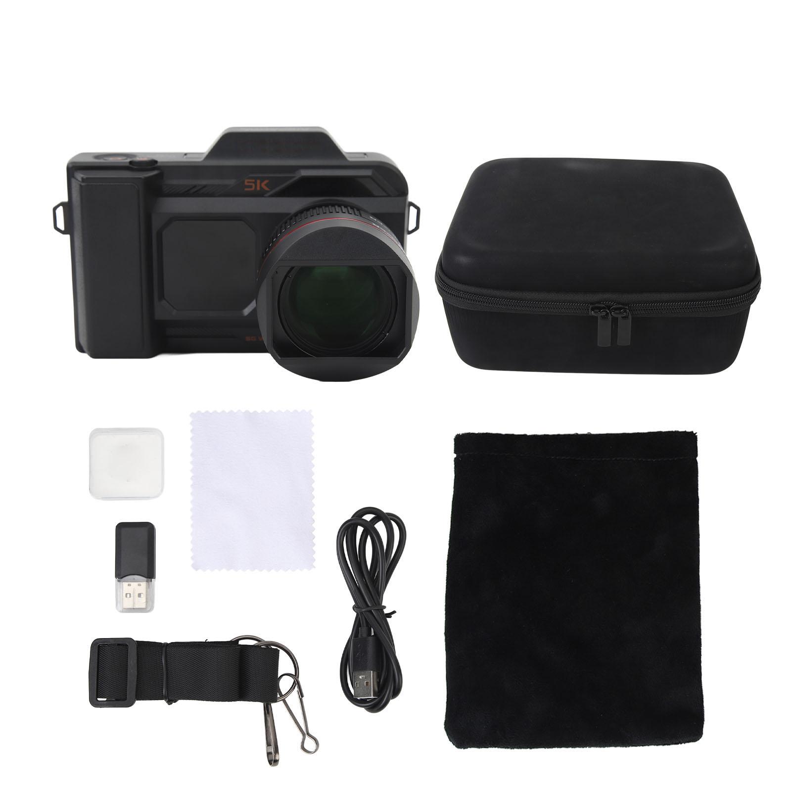 5K Digital SLR Camera 50MP Vlog Camera 4.0 Inch Screen 50x Digital Zoom 5G WiFi Infrared Night
5K Digital SLR Camera 50MP Vlog Camera 4.0 Inch Screen 50x Digital Zoom 5G WiFi Infrared Night