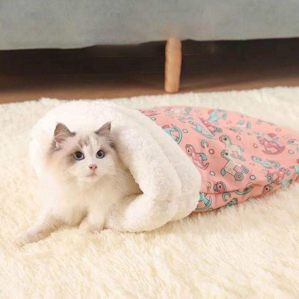 Thickened Tunnel Cat Nest Semi-closed Cat Cushion Cute Cat Nest Kennel Winter Style D
Thickened Tunnel Cat Nest Semi-closed Cat Cushion Cute Cat Nest Kennel Winter Style D