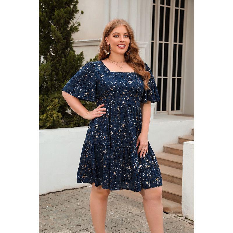 2024 Платье женское повседневное с принтом свободного размера женская одежда платье Blue XL
2024 Платье женское повседневное с принтом свободного размера женская одежда платье Blue XL