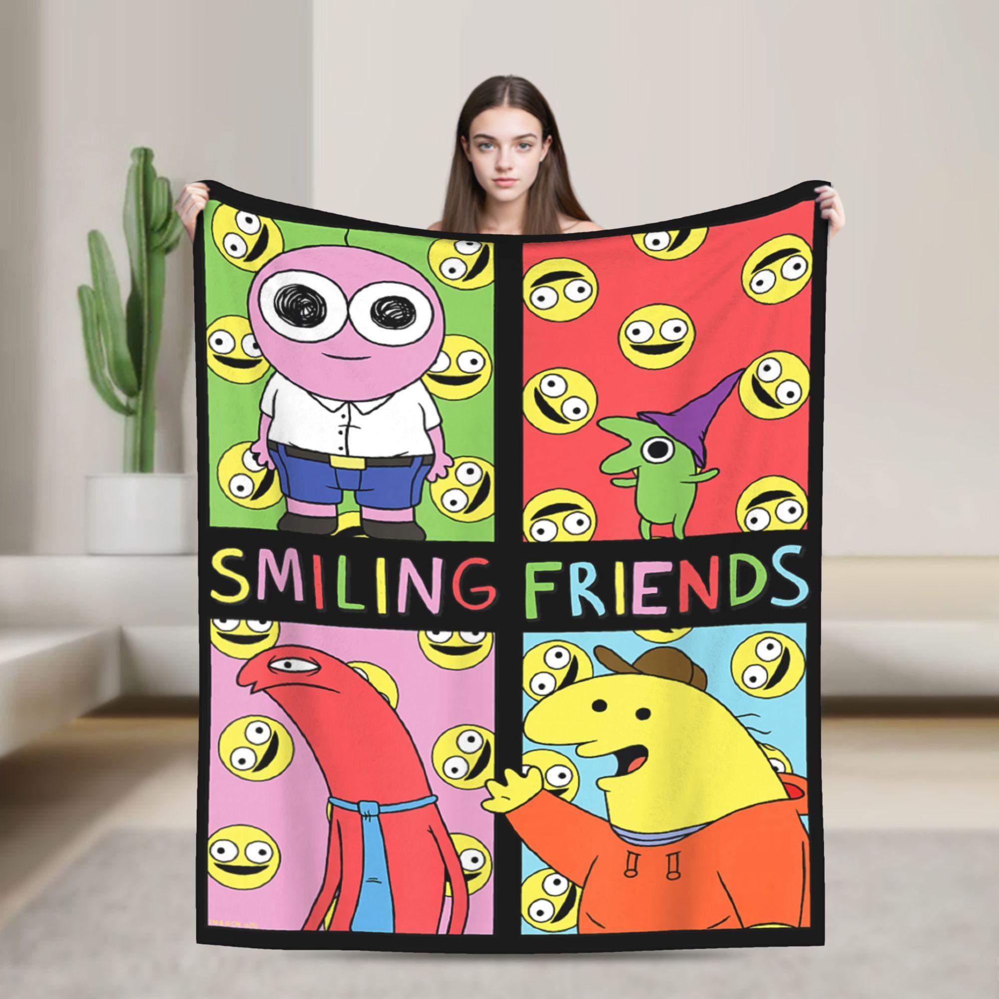 Warm Blanket Smiling Friends Mr. Boss Guess I m Ooogli Goo Funny Cartoon Throw Blanket Flannel Bedspread For Outdoor Sofa Cover 80x120cm(31x47inch)
Warm Blanket Smiling Friends Mr. Boss Guess I m Ooogli Goo Funny Cartoon Throw Blanket Flannel Bedspread For Outdoor Sofa Cover 80x120cm(31x47inch)