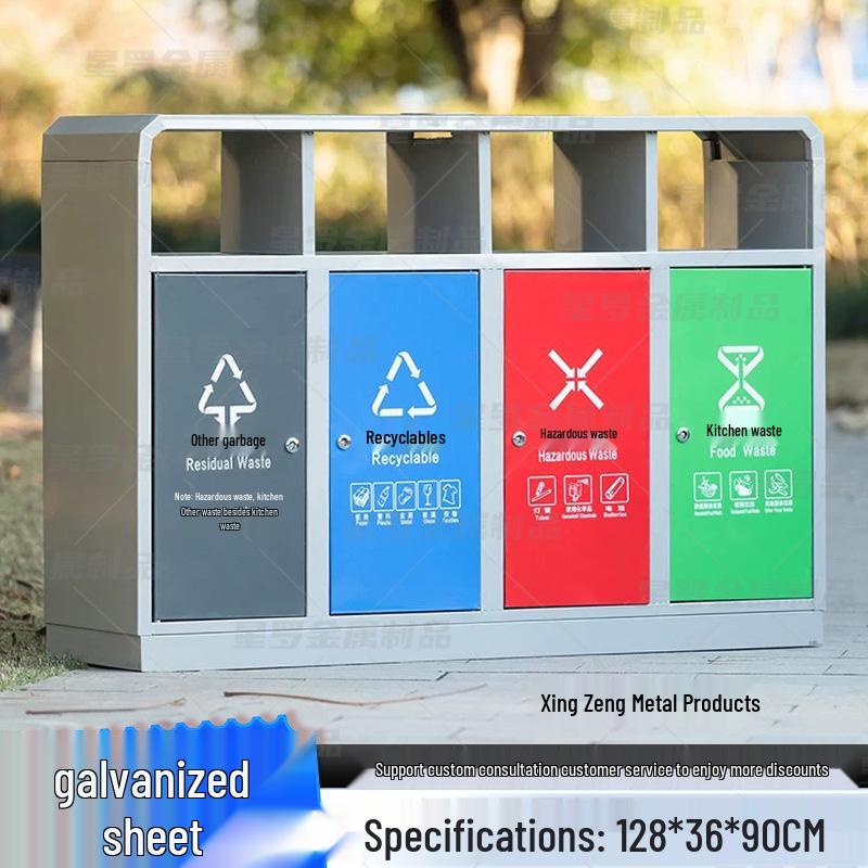 Stainless Steel Trash Bin for Community Parks & Streets
Stainless Steel Trash Bin for Community Parks & Streets