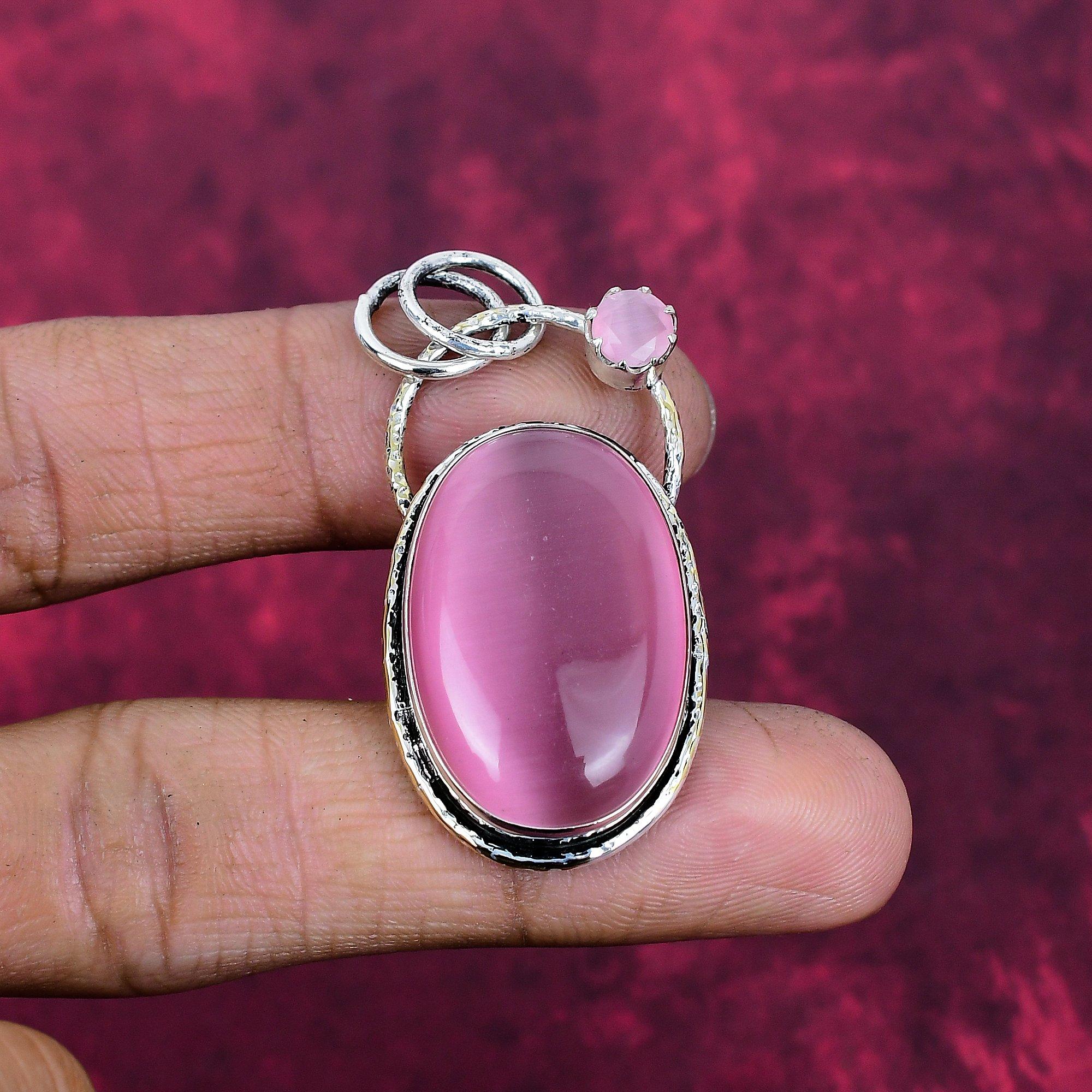Pink Monalisa Pendant, 925 Sterling Silver Pendant Jewelry. Gift For Women Handmade Pendant Gemstone Jewelry 1.96 Inches
Pink Monalisa Pendant, 925 Sterling Silver Pendant Jewelry. Gift For Women Handmade Pendant Gemstone Jewelry 1.96 Inches