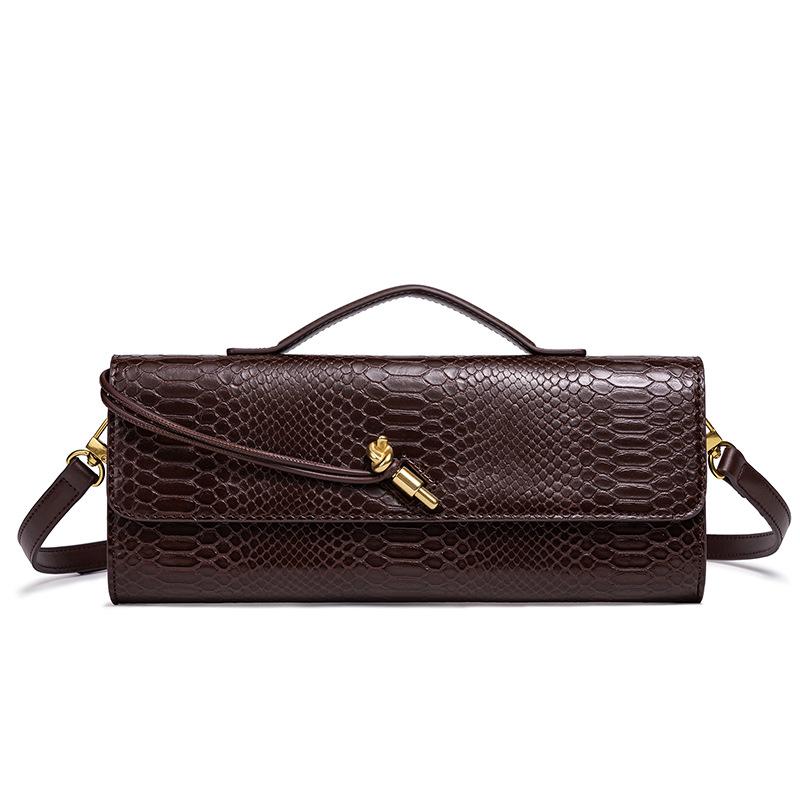 Новая модная кожаная сумка со змеиным узором, сумка через плечо в стиле ретро, легкая, роскошная женская сумка для ужина 31.5*4*11cm