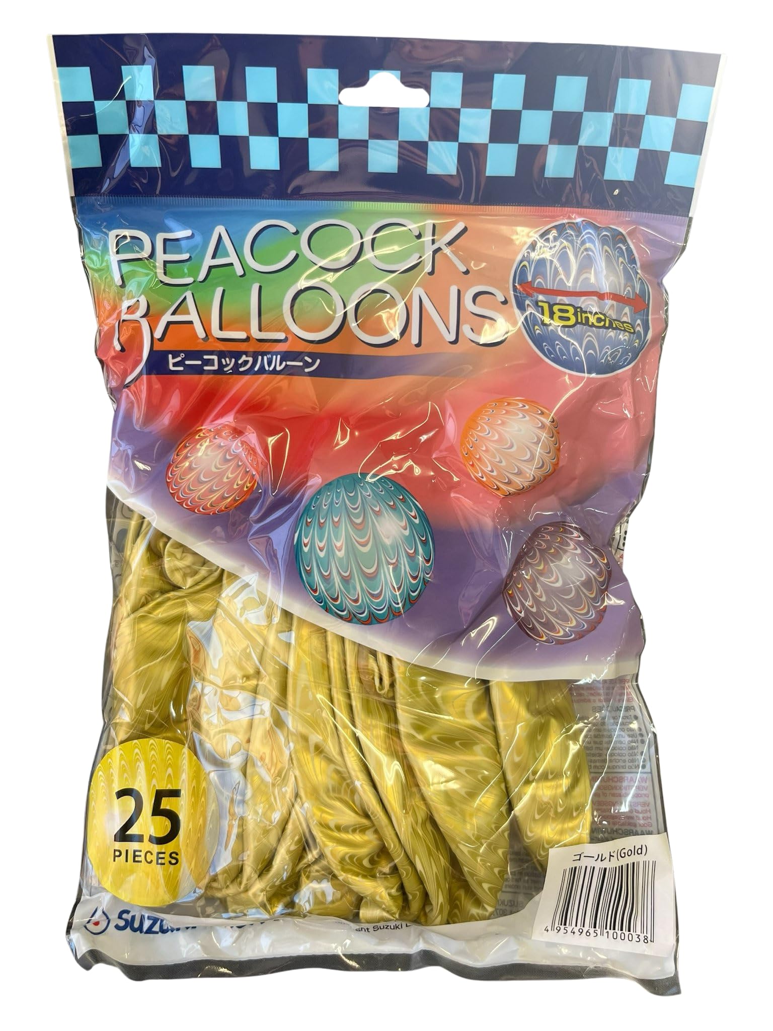 Suzuki Latex Peacock Balloon Gold 25 pieces золотий
Suzuki Latex Peacock Balloon Gold 25 pieces золотий