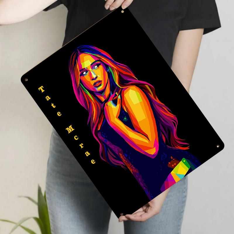 Tate McRae Pop Art Metal Wall Decor Colorful Singer Portrait Home Room Decoration 20x30cm(7.8x11.8inch)
Tate McRae Pop Art Metal Wall Decor Colorful Singer Portrait Home Room Decoration 20x30cm(7.8x11.8inch)