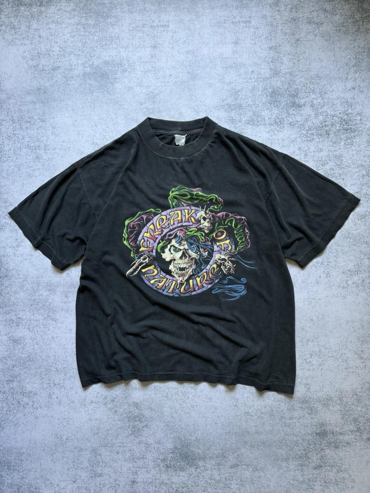Vintage 90s Freak Of Nature Freak Out Rock Band Single Stitch T-shirt Men Size L L
Vintage 90s Freak Of Nature Freak Out Rock Band Single Stitch T-shirt Men Size L L