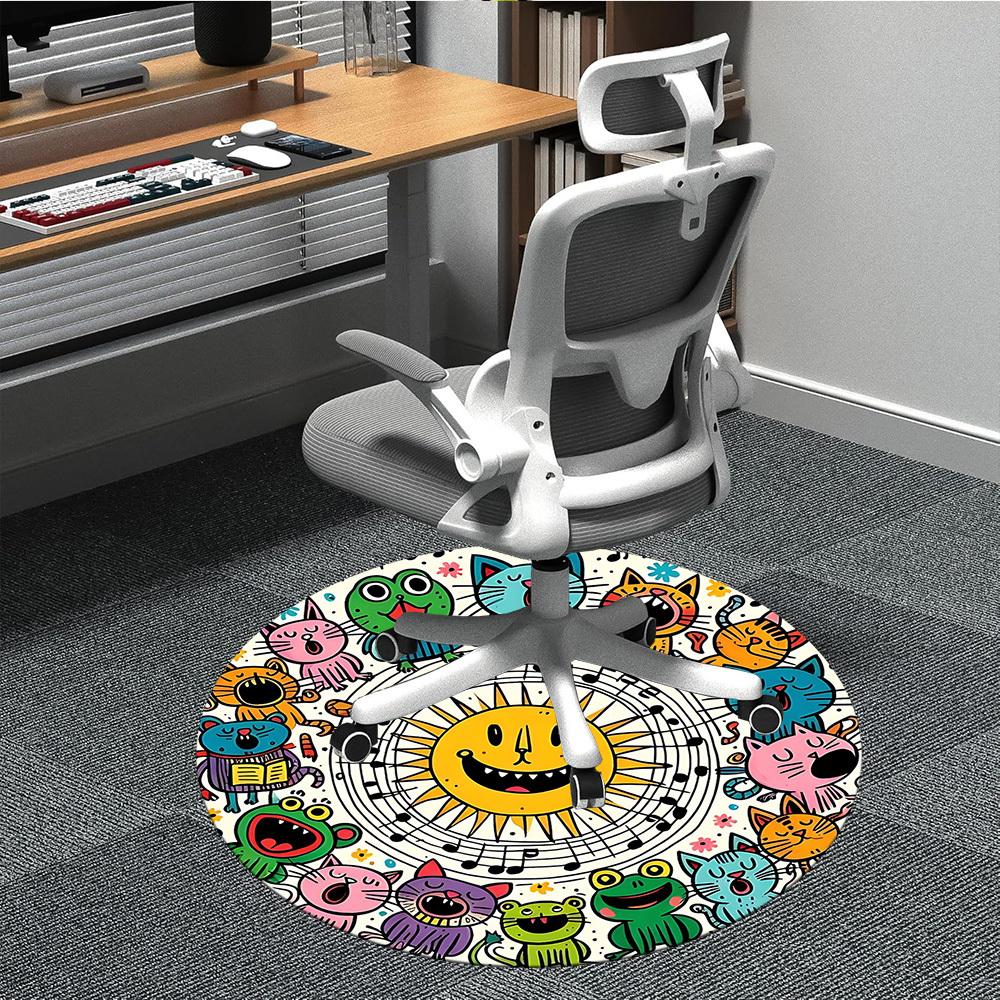 1PC Music Cats Office Round Area Rug, Indoor Mat Suitable ForOffice, Under Office Chairs Bedroom Living Room Home Decor, Room Deco, D079 80cm by 80cm
1PC Music Cats Office Round Area Rug, Indoor Mat Suitable ForOffice, Under Office Chairs Bedroom Living Room Home Decor, Room Deco, D079 80cm by 80cm
