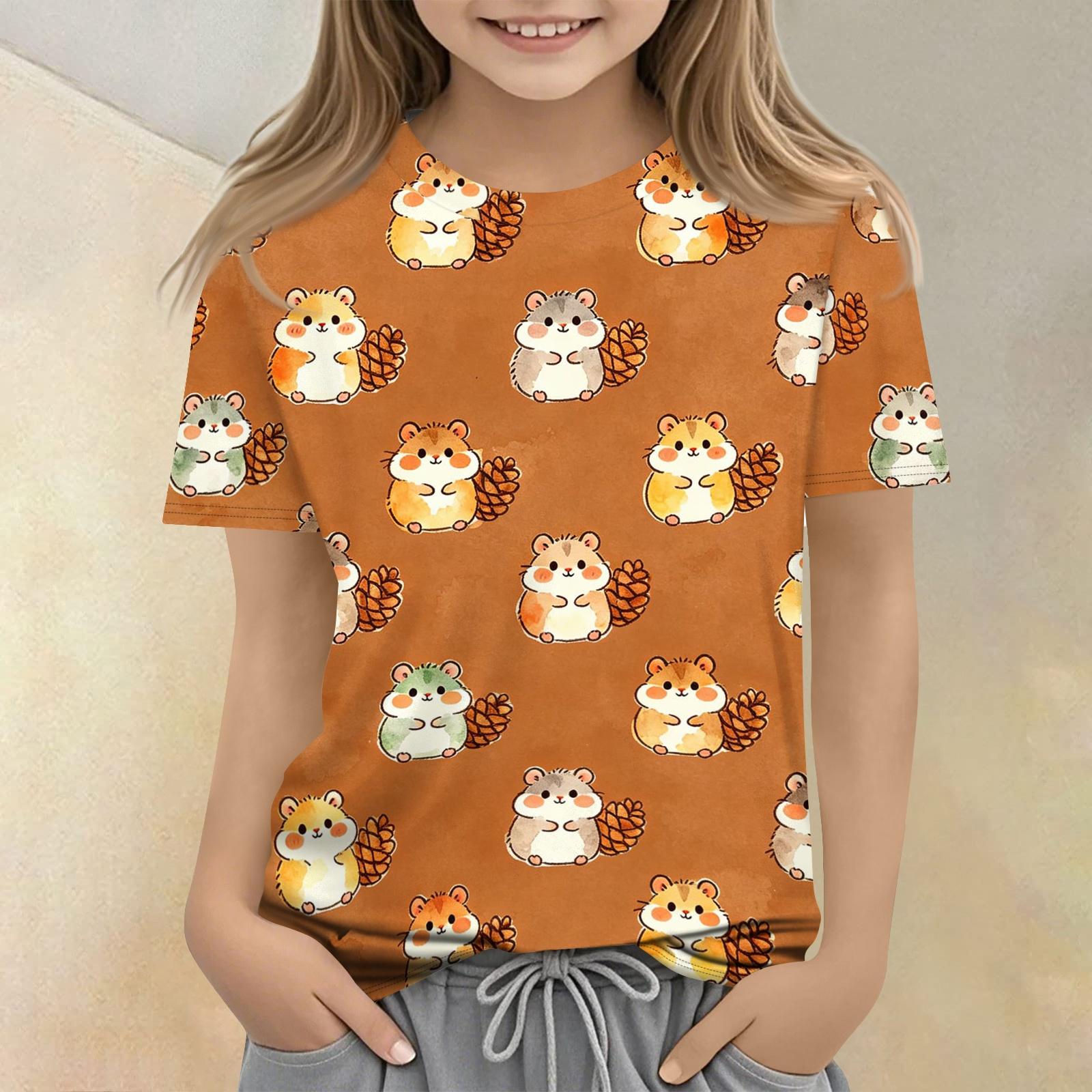 Kids Animal Print Crew Neck Short Sleeve T Shirt Casual Loose Fit Top Soft Comfortable Fabric Suitable for Everyday Wear 130
Kids Animal Print Crew Neck Short Sleeve T Shirt Casual Loose Fit Top Soft Comfortable Fabric Suitable for Everyday Wear 130
