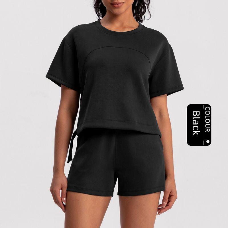 Lu Same Style Stone Washed Modal Yoga Clothing Top Women s Pleated Drawstring Sports T-shirt Running Fitness Short-Sleeved Shirt Black L
Lu Same Style Stone Washed Modal Yoga Clothing Top Women s Pleated Drawstring Sports T-shirt Running Fitness Short-Sleeved Shirt Black L