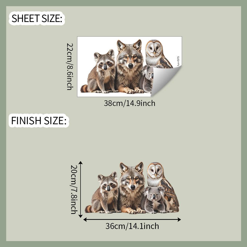 Король волков Сова Моющий медведь Кора Стеклянные двери и окна Украшение фона дома Статические наклейки на окна
Король волков Сова Моющий медведь Кора Стеклянные двери и окна Украшение фона дома Статические наклейки на окна
